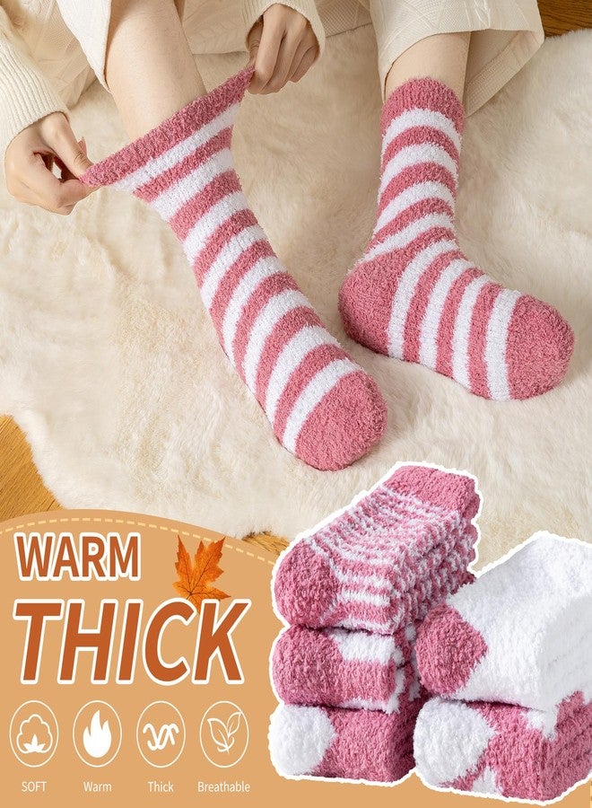 Trifabricy Womens Fuzzy Socks - Super Soft Fluffy Winter Warm Cozy Home Sleeping Slipper Socks for Women - Image 4